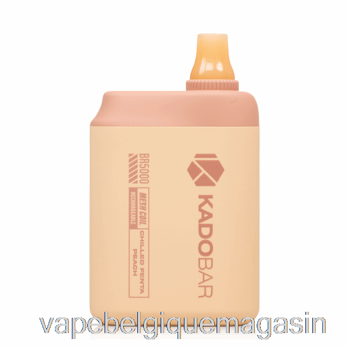 Vape Shop Bruxelles Kado Bar Br5000 Jetable Réfrigéré Feta Pêche